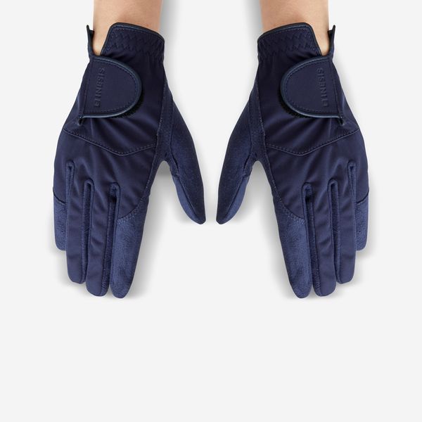 Inesis Women's Rain Golf Gloves RW - Navy Blue