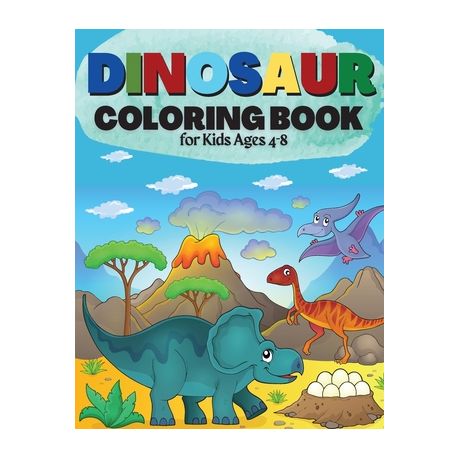 Dinosaur Coloring Book For Kids Ages 4-8 - By Penelope Moore