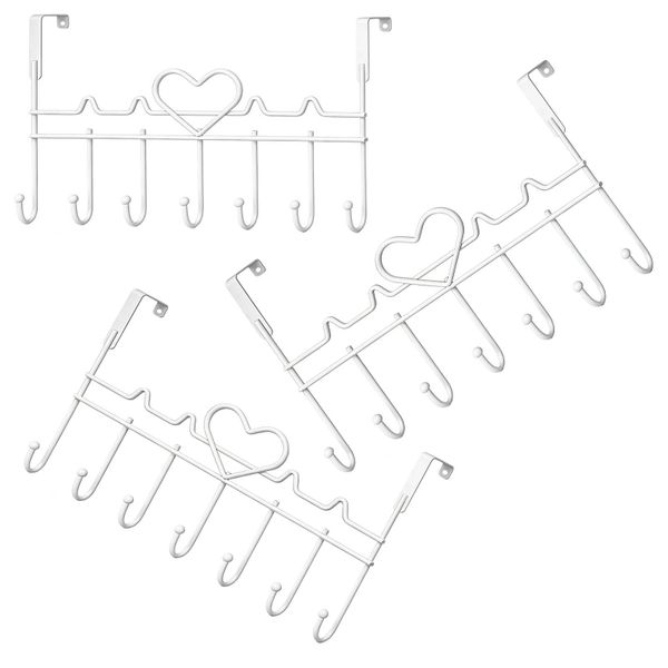 3 Pack Over The Door Hook, Over Door Hanger for Coat, Towel, Bag, Robe