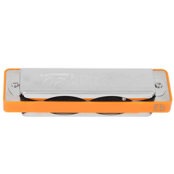 Blues Harmonica 10-Hole Eb Key ABS Resin Comb for Beginner Musicians