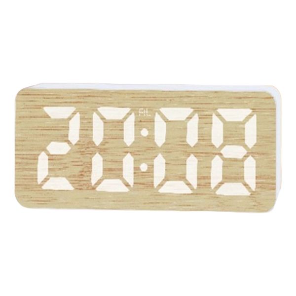 Mini Silent Alarm Clock in Square Design - Minimalist Desk and Wall Clock