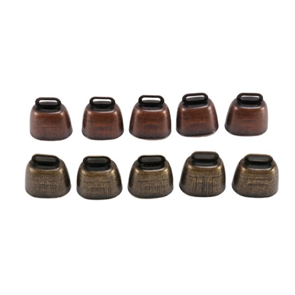 10PCS Cow Horse Sheep Grazing Small Brass Bells,Cowbell Retro Bell