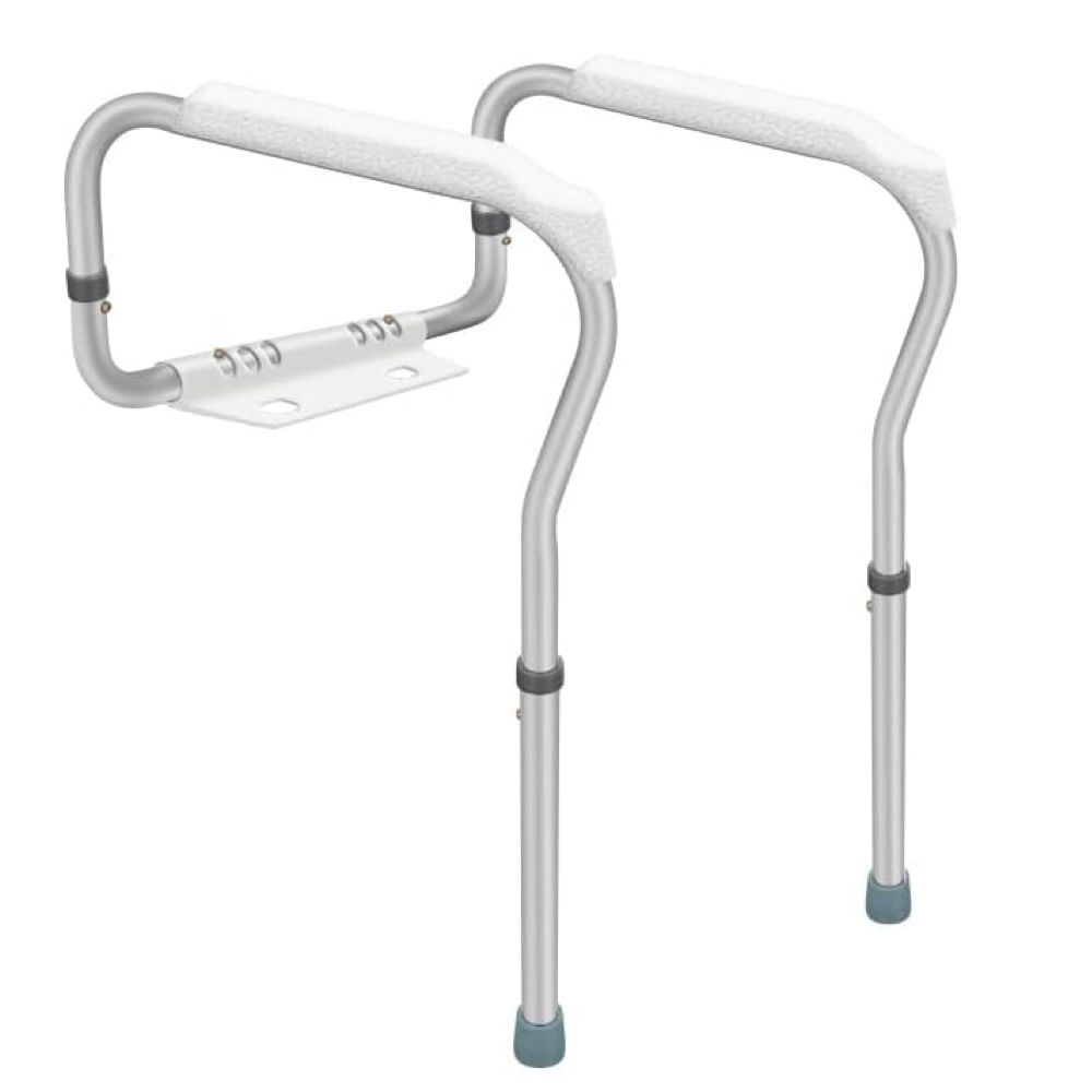 Decor Bathroom Medical Adjustable Toilet Seat Safety Rail (77cm)