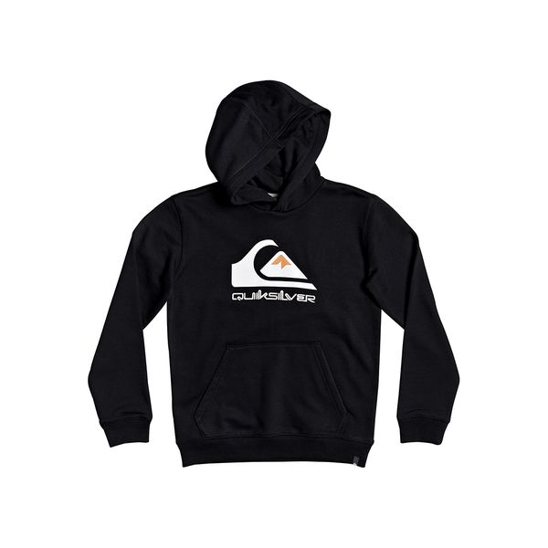 Quiksilver Big Logo Boys Pullover Hoodie - Black