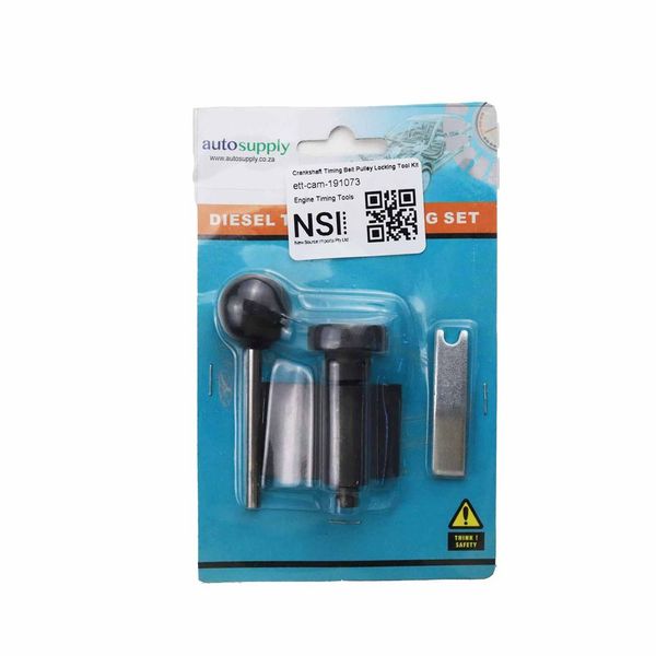 Crankshaft Timing Belt Pulley Locking Tool Kit (4 Piece)