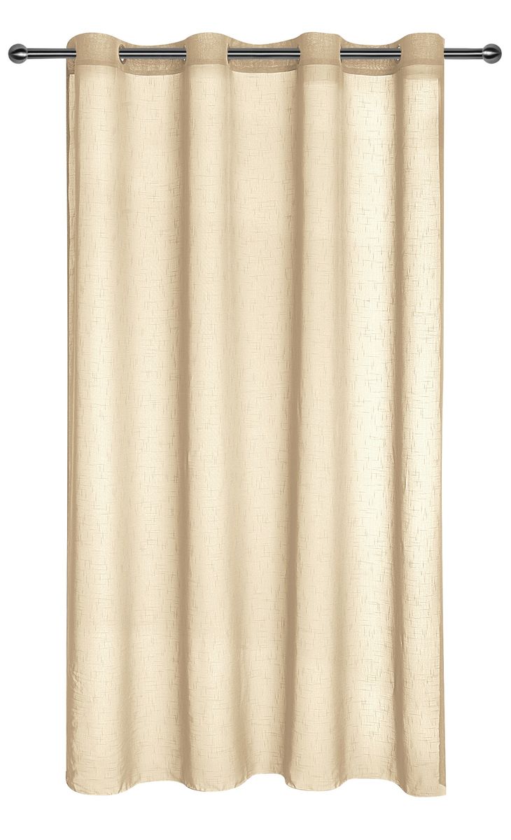 Curtain Lyon 140x250 Sheer Eyelet Beige 