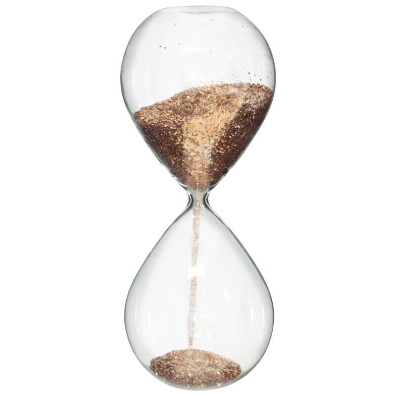 Gold Glitter Hourglass 24cm Shop Today Get It Tomorrow