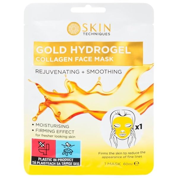 Skin Techniques Gold Hydrogel Collagen Face Mask