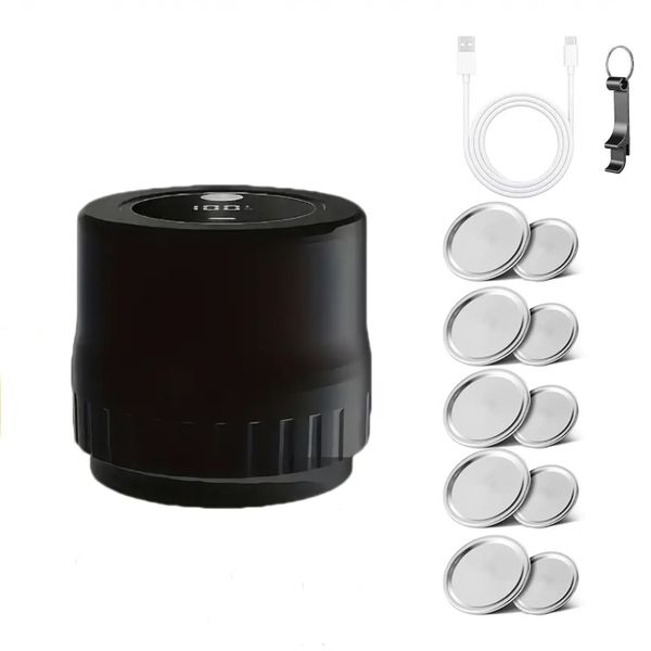 Portable Electric Mason Jar Vacuum Sealer- Automatic stop -compatibleKZ-80s