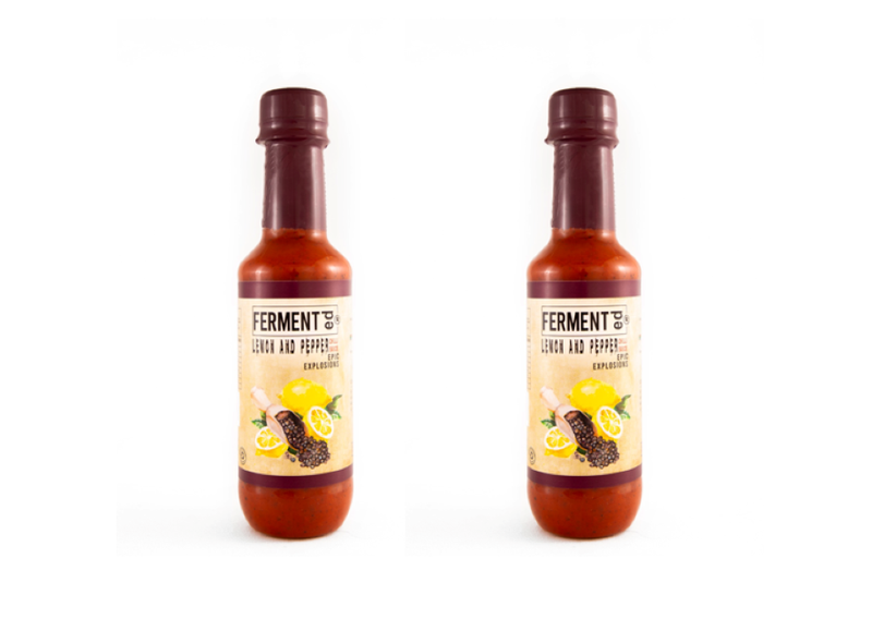Fermented Lemon &amp; Pepper Chilli Sauce Epic Explosions Pack of 2 x 250ml