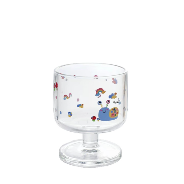 Cute Cartoon Glass Goblets for Daily Drinks &amp; Desserts