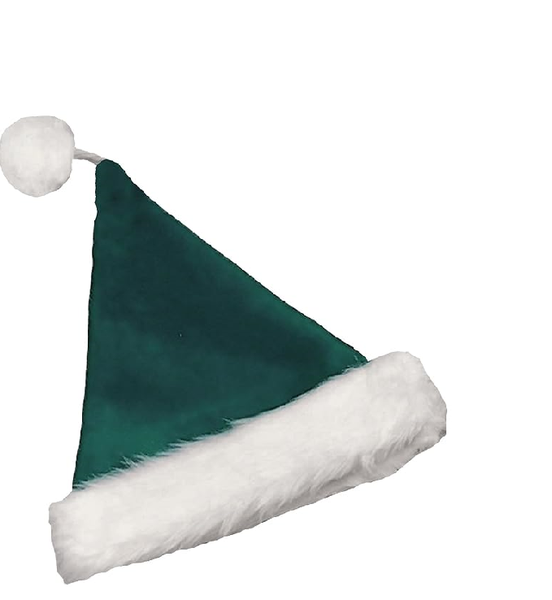 Green Velvet Christmas Hat 42cm