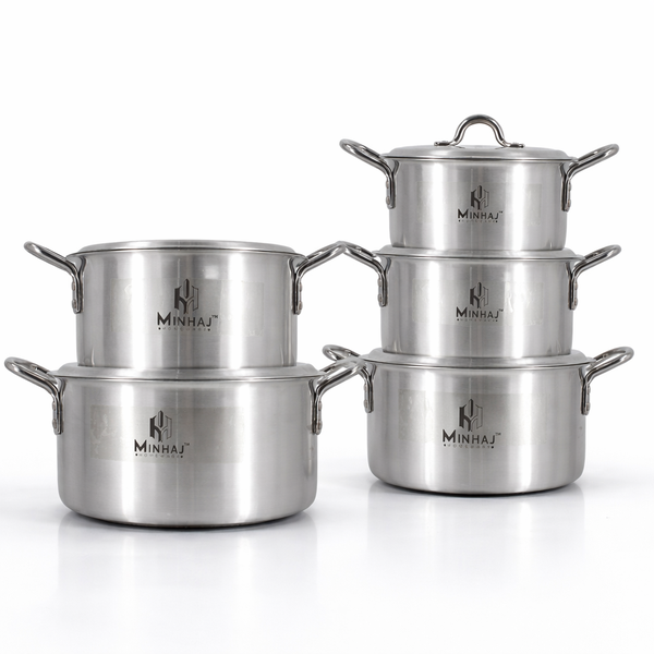 Minhaj Homeware - 10pieces Aluminium Baby Set 1-5