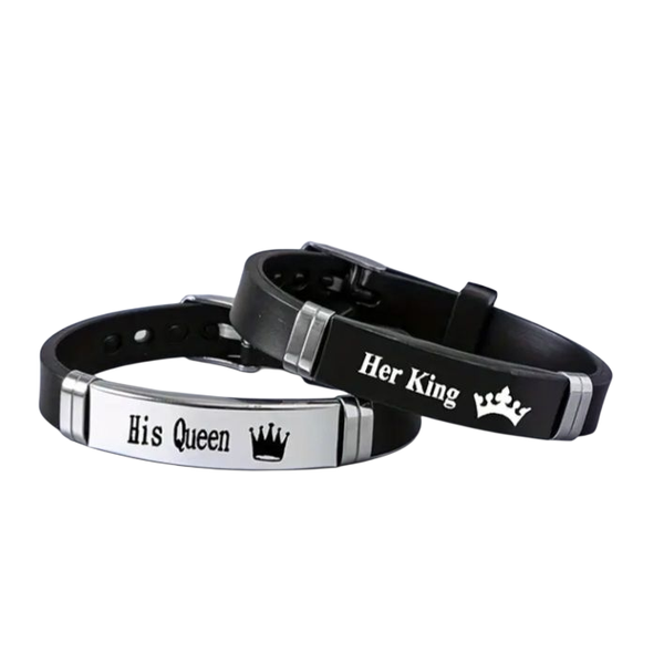 His Queen and Her King Couple Bracelets