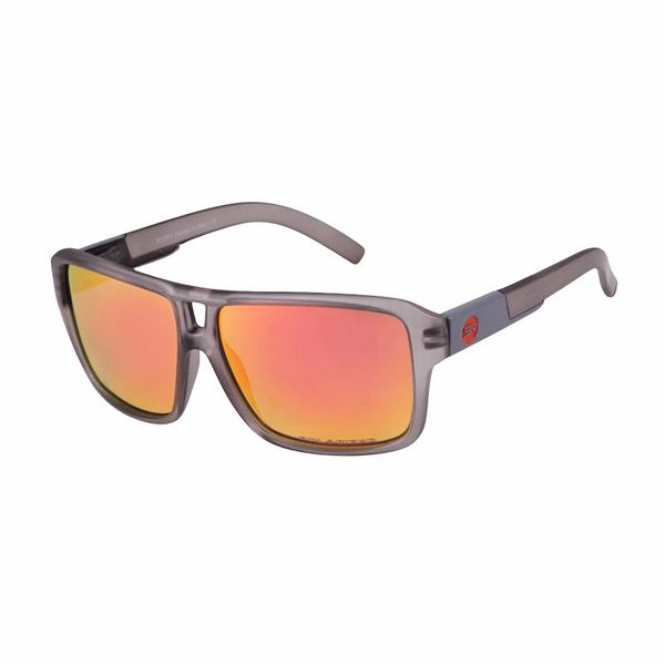 Story Polarized Sunglasses 100% UV Protection Orange/Transparent Grey