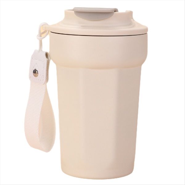 Small Blue Bottle Mug 420ml Ceramic Liner Mug Sealed Traveling with Car-Mou