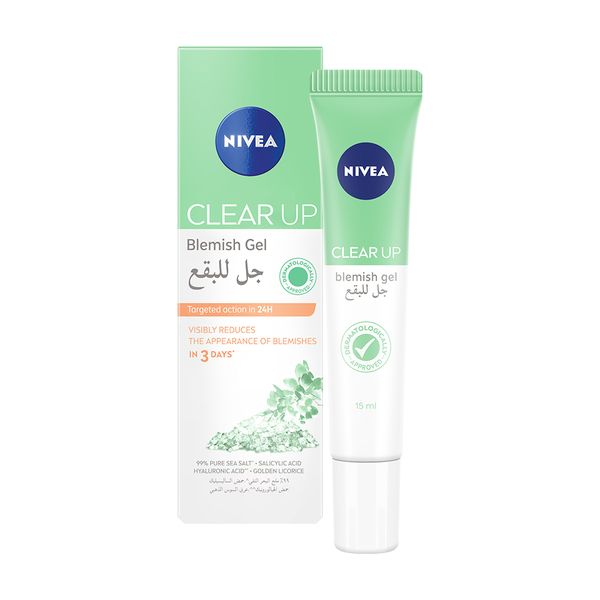 NIVEA Clear Up Blemish Gel, Spot Treatment for Pimple-prone Skin, 15ml
