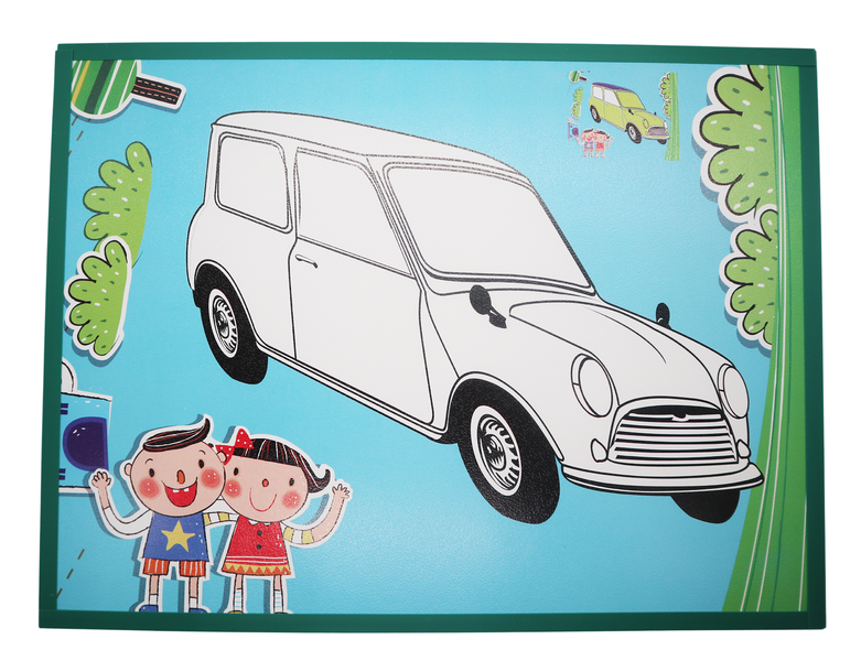 A3 40x30cm Car Painting Canvas with Plastic Durable Frame