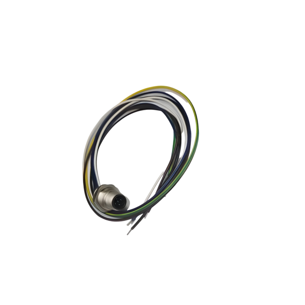 PM12AM5F-WL/16 M12 A Code 5-Pole Male Circular Connector IP67 Flylead 50cm