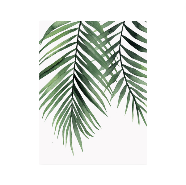 Green Leaf Wall Art Poster Decor