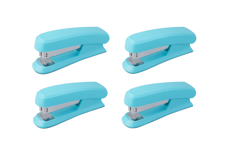 Light Blue Stapler-4 Staplers 1 Color