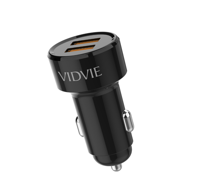 2 Ports USB Car Charger with Lightning Cable