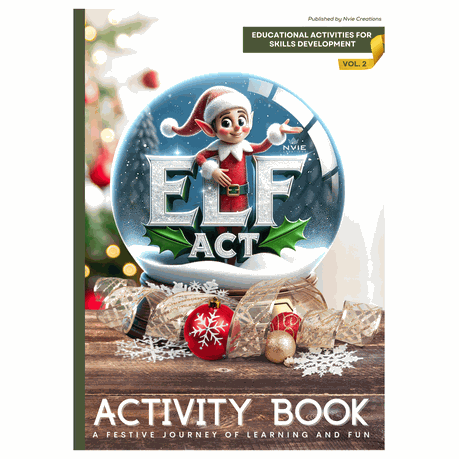 Elf Act Activity Book - Educational Christmas Activities by Nvie Creations Image