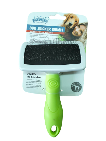 Pawise Dog Slick Brush Green