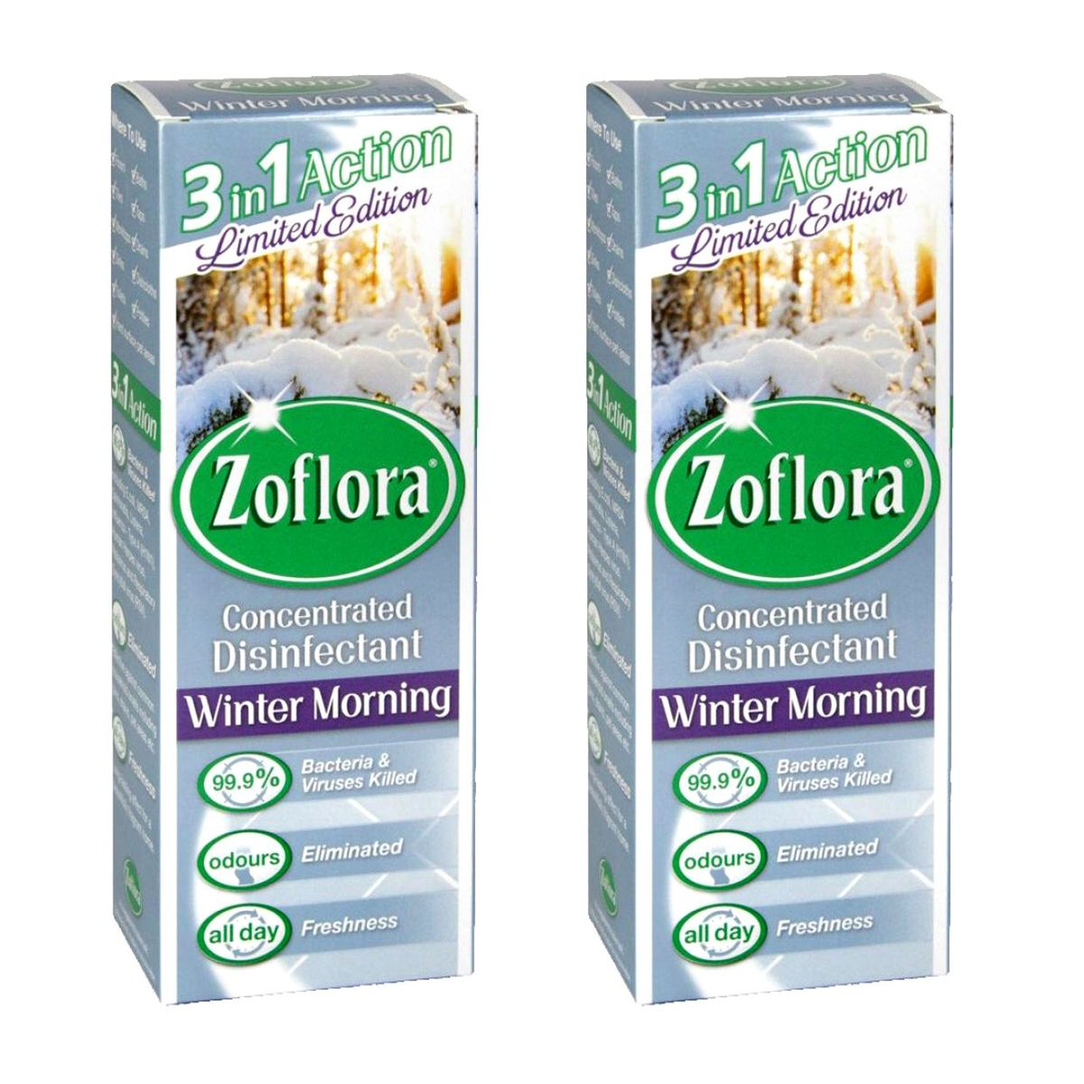 Zoflora Concentrated Disinfectant Winter Morning 3 in 1 Action