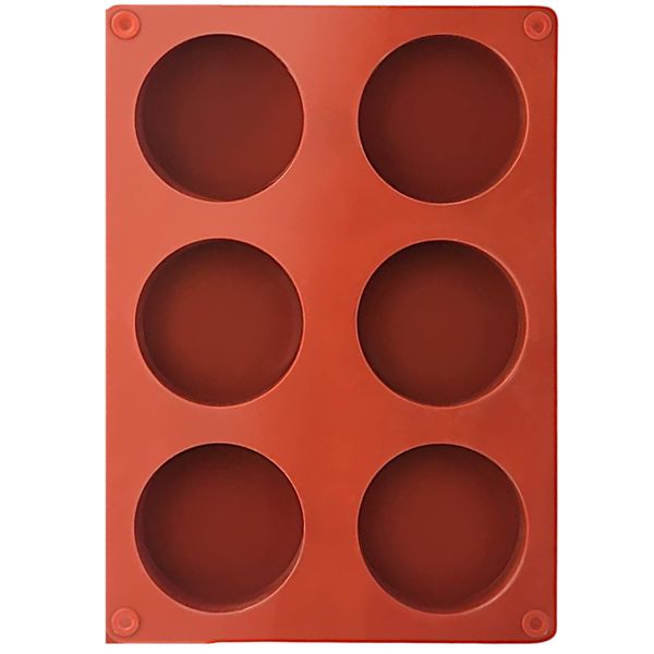 1 Piece - Simple Circle-Shaped Silicone Mold - Brown