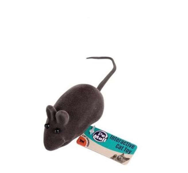 Pet Mall-Interactive Cat Toy - Grey Mouse- Pack Of 4