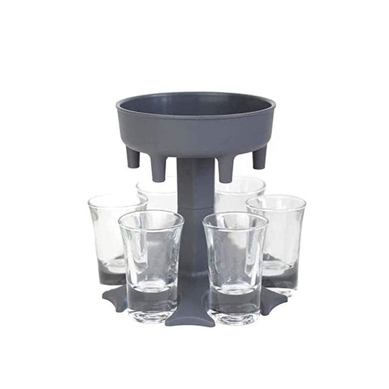 Mihuis Shooter Drink Dispenser & Shot Holder with 6 Shot Acrylic