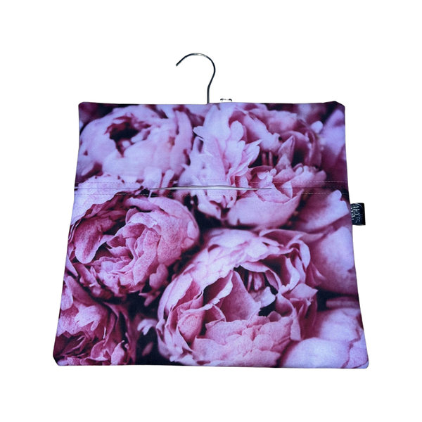 Laundry Peg Bags Pink Roses