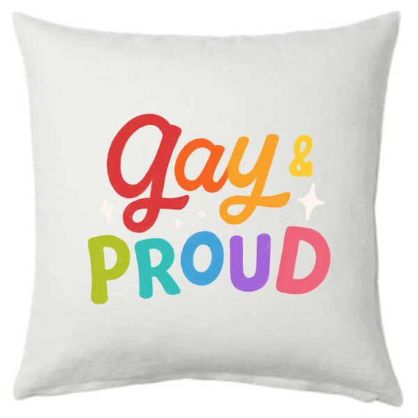 Gay &amp; Proud Scatter Cushion
