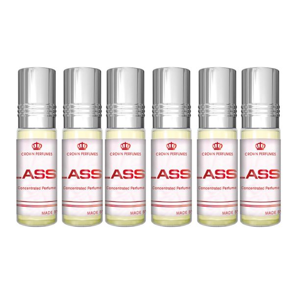 6 x Classic Attar Perfume Oil Concentrate 6 x 6ml by Al Rehab