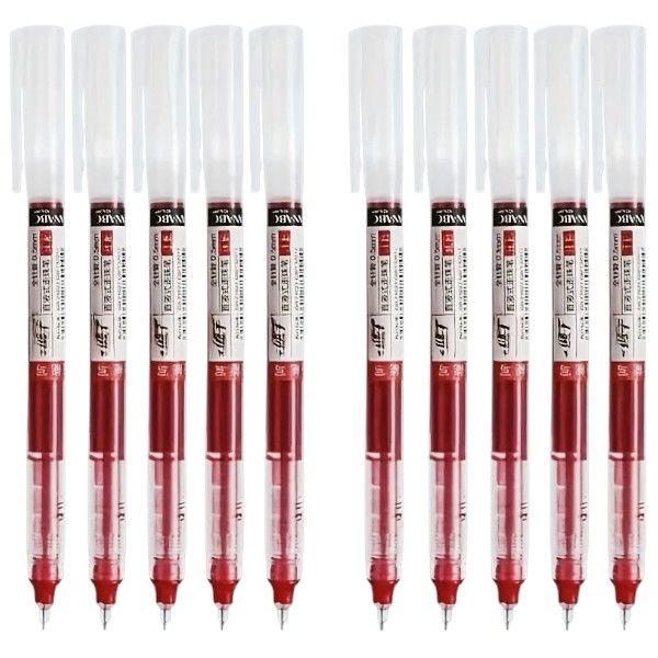 10 Piece - Ultra-Smooth 0.5mm Tip Gel Pens With Quick Drying - Black