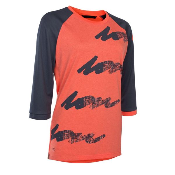 ION Bike - Tee LS 3/4 Scrub Amp WMS - Hot Coral