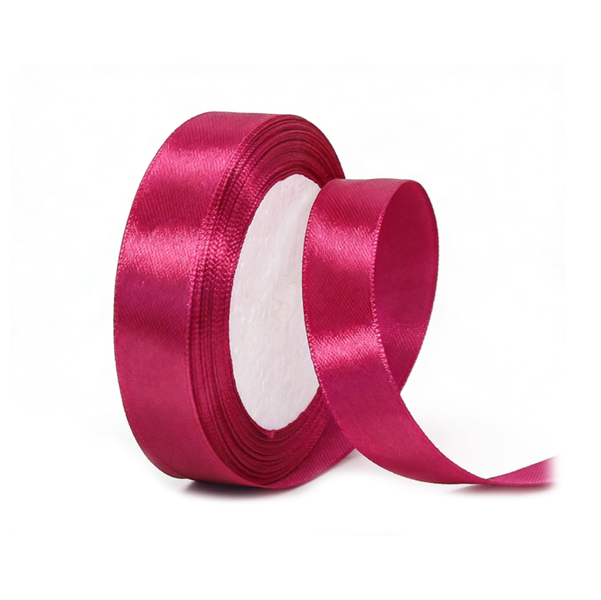 1.5Cm Rose Red Ribbon, Packaging Ribbon -22 Meters Long