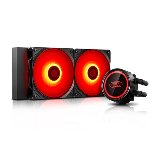 DeepCool Gammaxx L240T Red LED CPU Liquid Cooler-Black Image