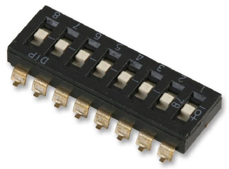 Multicomp Pro (MCTIMR-10) DIP / SIP Switch, SPDT, 24 VDC, 25 mA