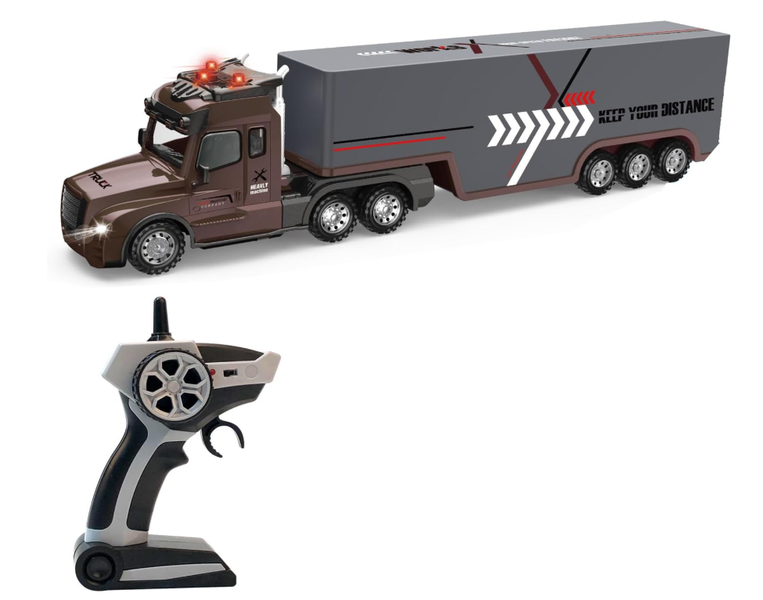 SamMag Biz RC Semi Truck with Trailer, 2.4Ghz RC Semi-Trailer Engineering