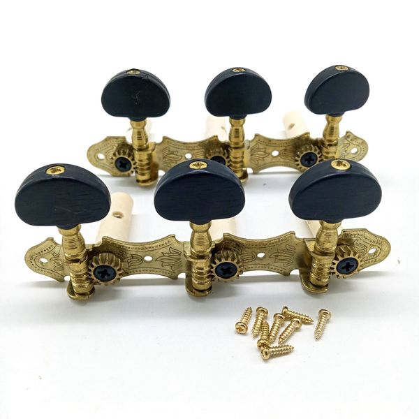 Left Right Guitar String Tuning Pegs Accessories,Black