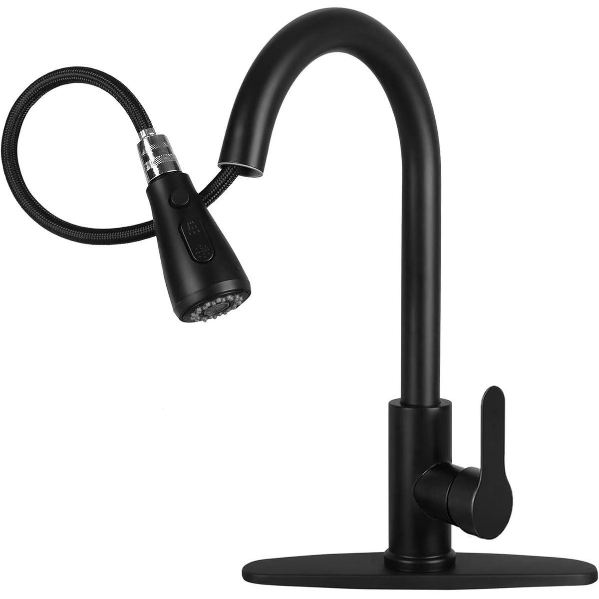 Kitchen Faucet with Pull Down Sprayer Single Handle Retractable Sink Faucet