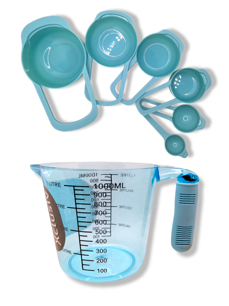 Xclusiv Teal Measuring Jug with Mesuring Cups