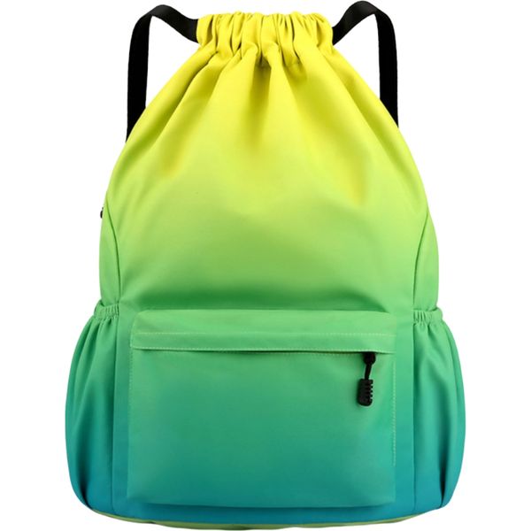 Drawstring Bag Backpack-Portable Leisure Bag For Outdoor Sports