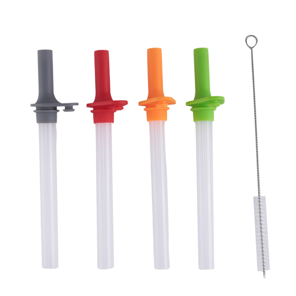 4Pcs Replacement Straws With Bite Valve For Zak Designskelso 15 Oz