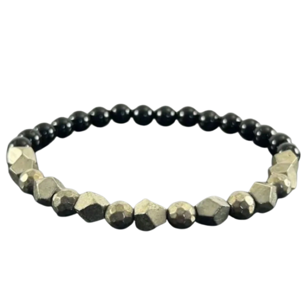 Handmade Raw Pyrite Bracelet