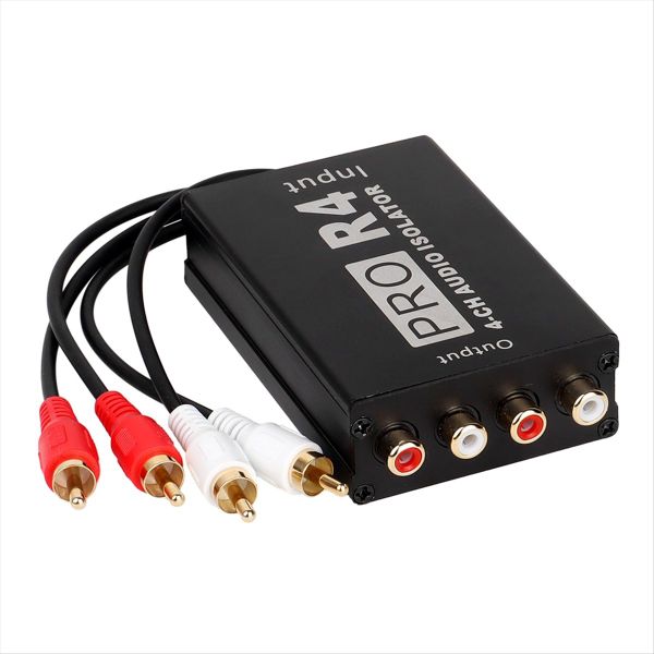 4 Channle Audio Isolator Rca Audio Noise Isolator Compatible with Universal