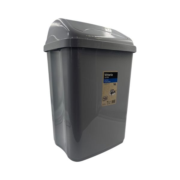 Hobby Life Vittorio 16L Stylish Swinging Top Lid Dustbin - Green - 011404