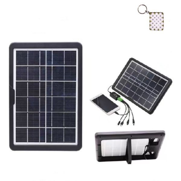 OP-060 Black Solar Panel 8W With USB Port And A Keyholder